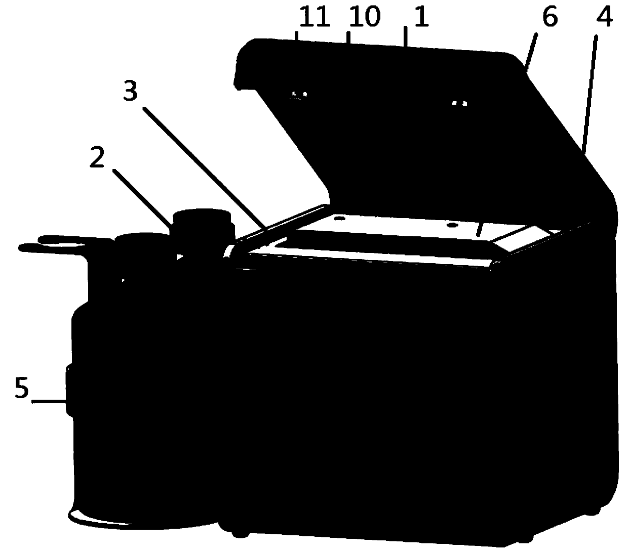 Suspension type liquid biological chip detection system