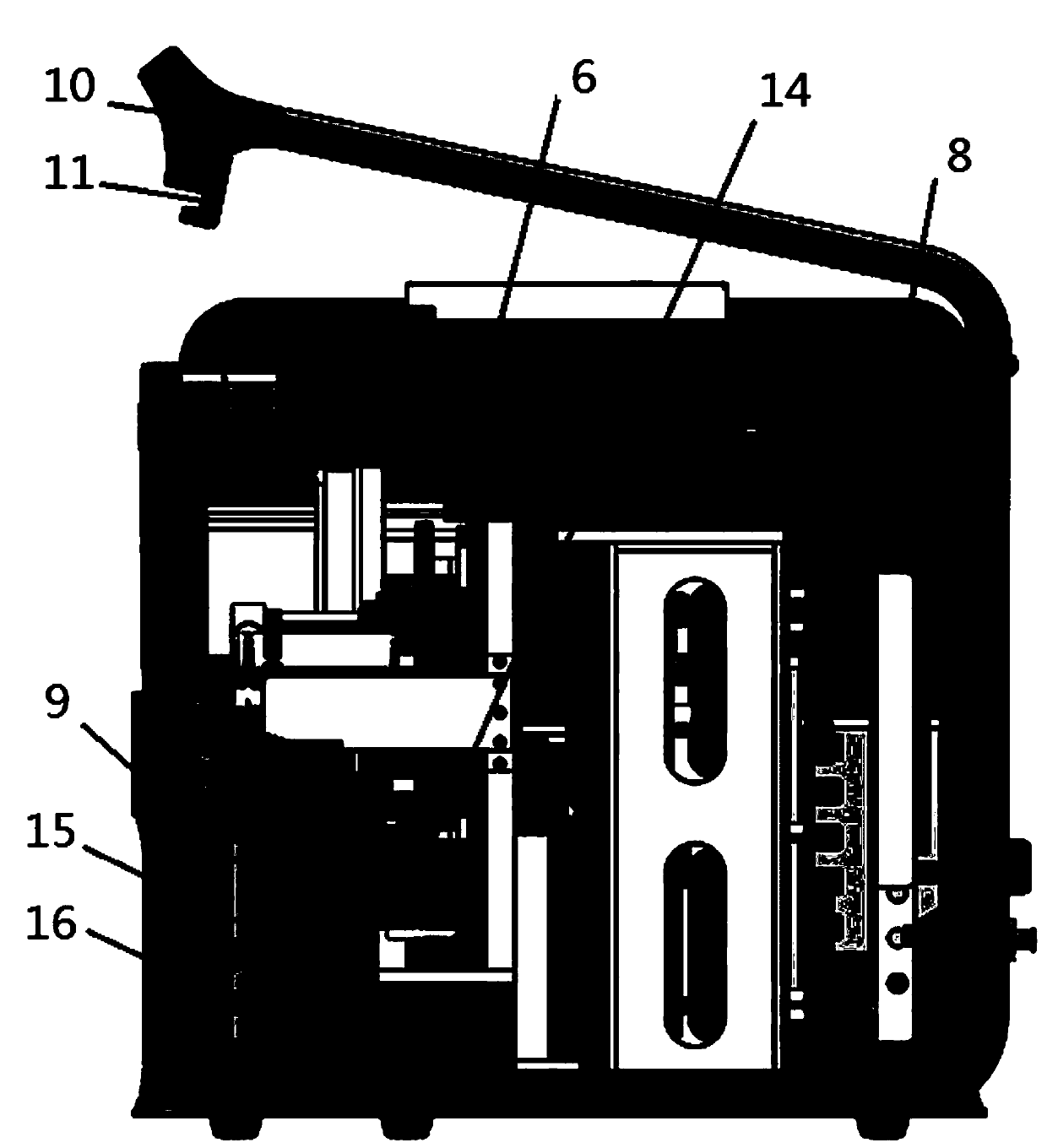 Suspension type liquid biological chip detection system