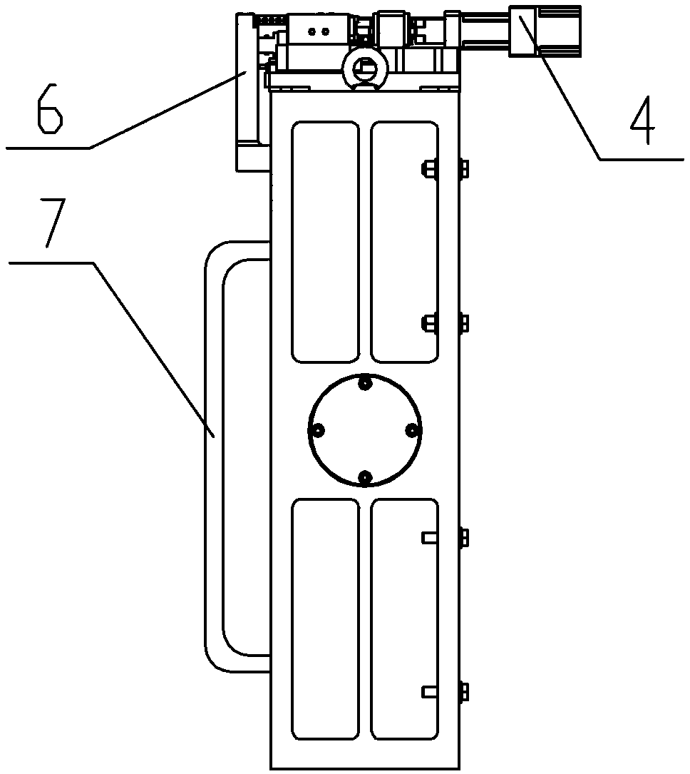 High-precision large-caliber electric reflecting mirror frame based on orthogonal axis