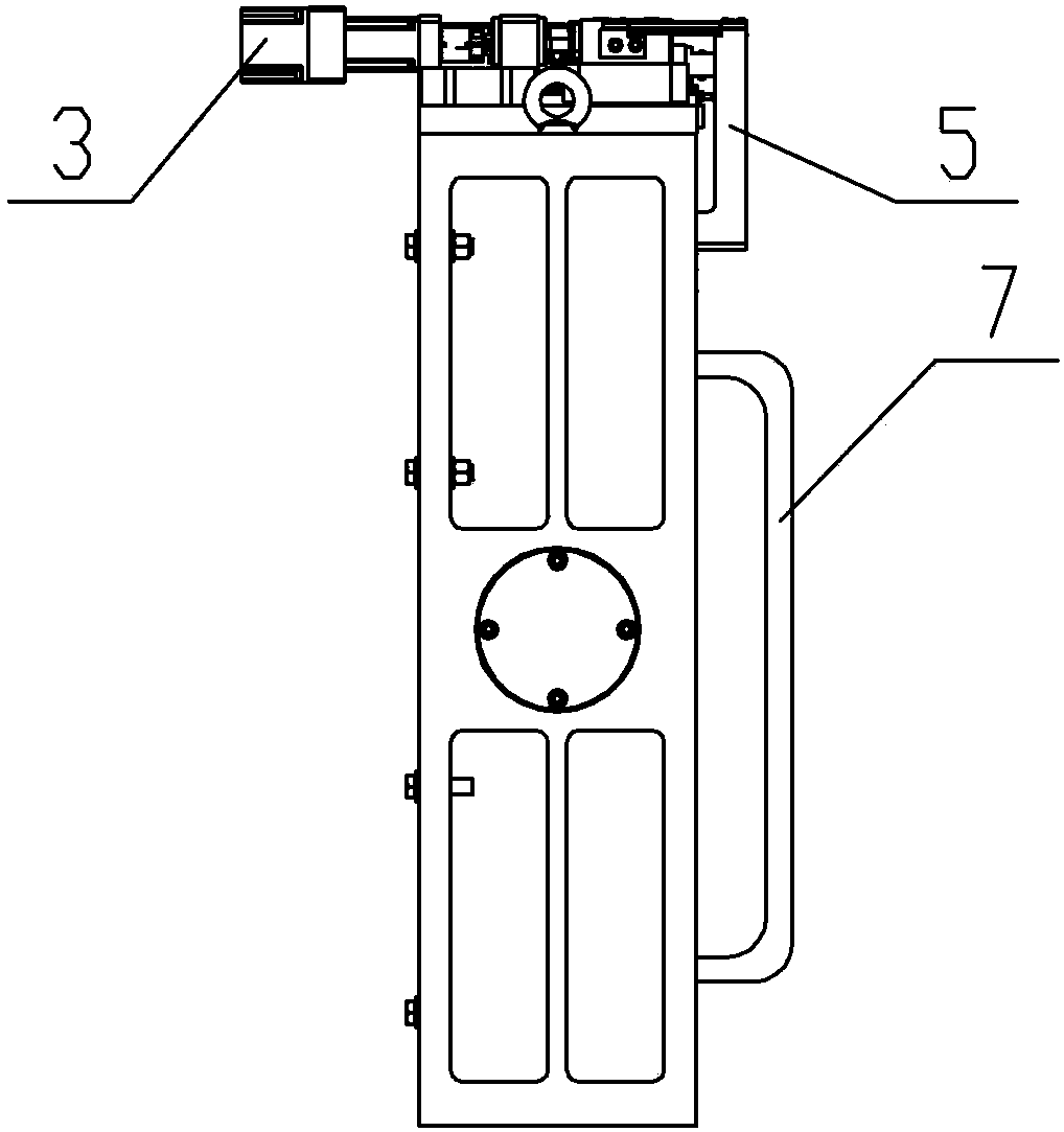 High-precision large-caliber electric reflecting mirror frame based on orthogonal axis