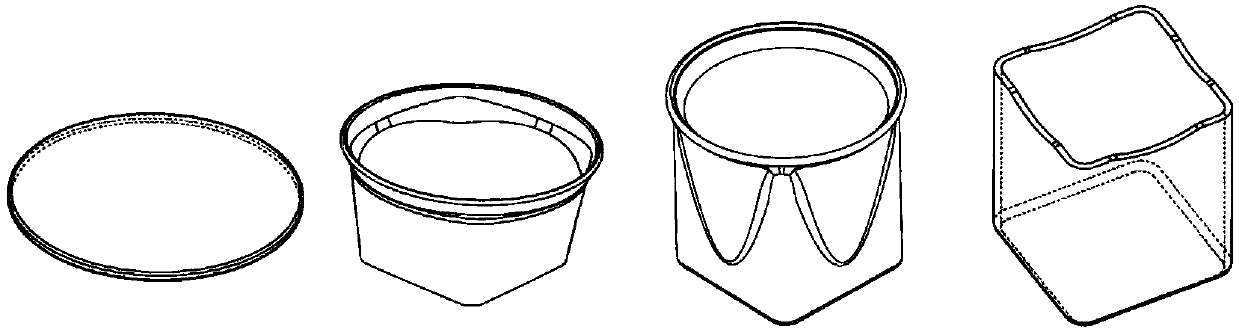 Manufacturing device and process of one-stroke drawn high square box-shaped pieces for titanium alloy sheets