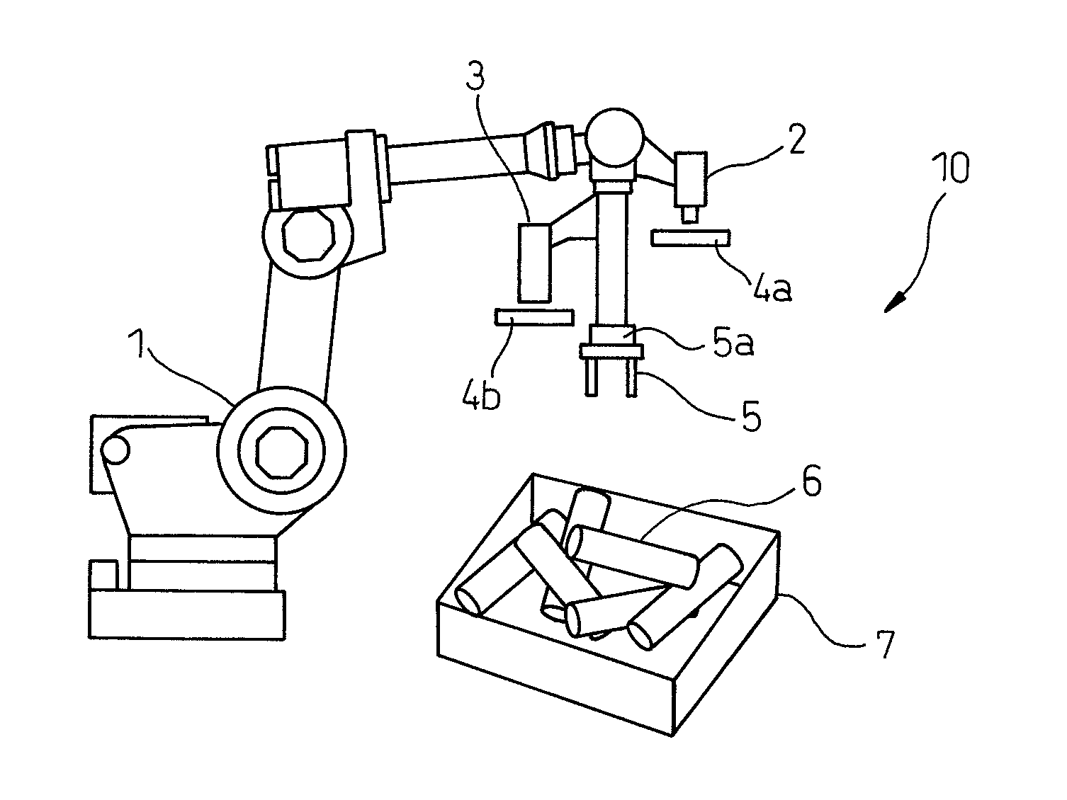 Apparatus for picking up objects