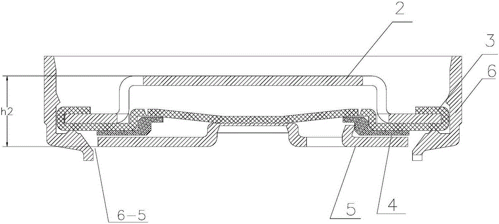 Ultra-thin dynamic combined cap for lithium battery