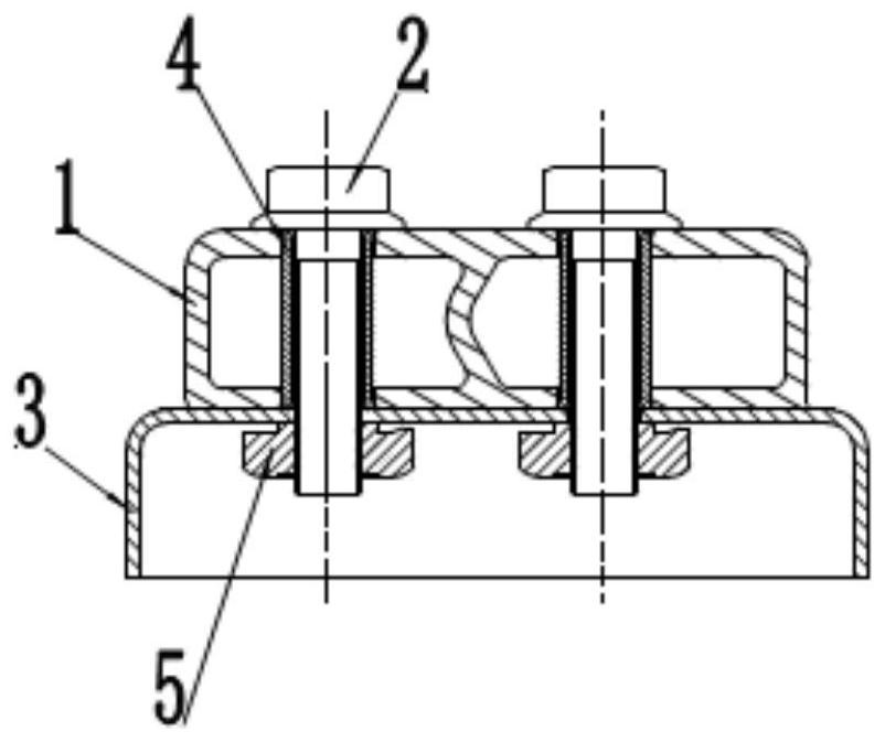 Automobile anti-collision beam mounting structure and mounting method