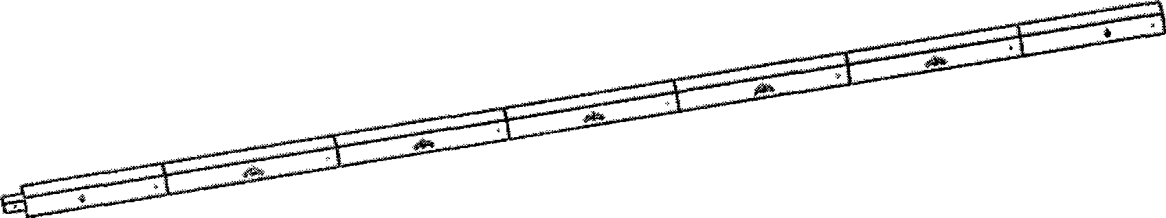 Expansion type cable-rod-film combined emergency bridge