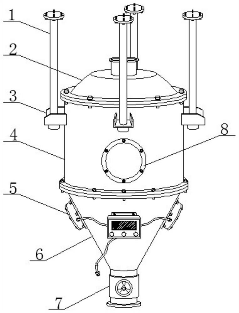 Anti-tipping bucket type concrete equipment