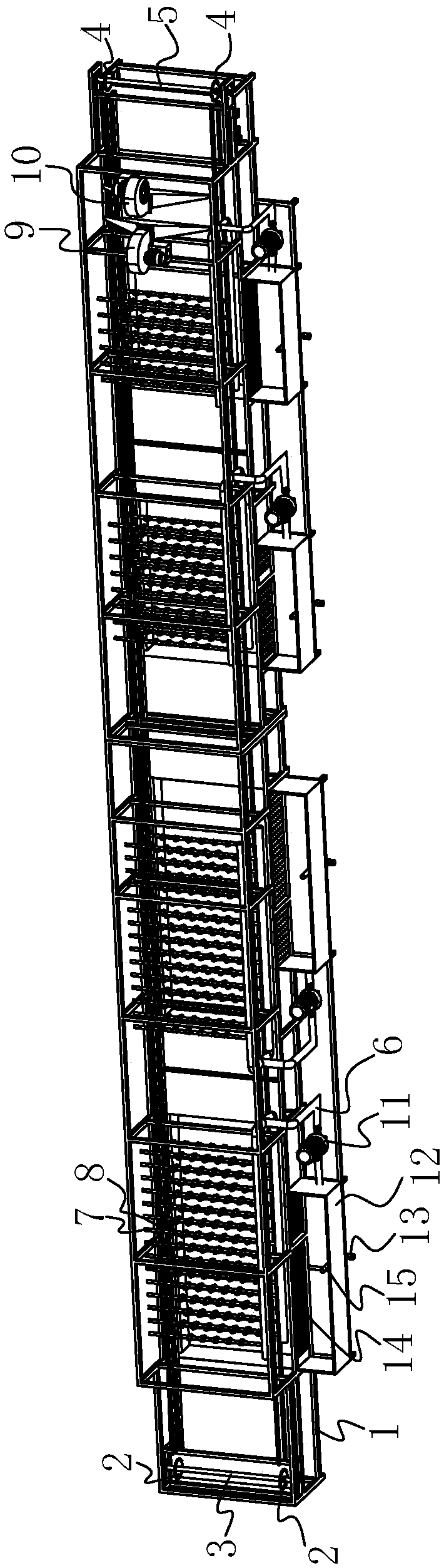 High-efficiency metal scrap cleaning line