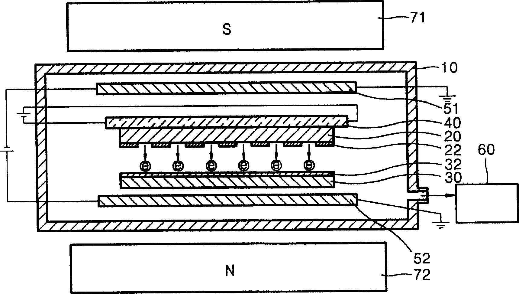 Electronic beam focusing equipment and electronic beam projection micro shadow system using the same equipment