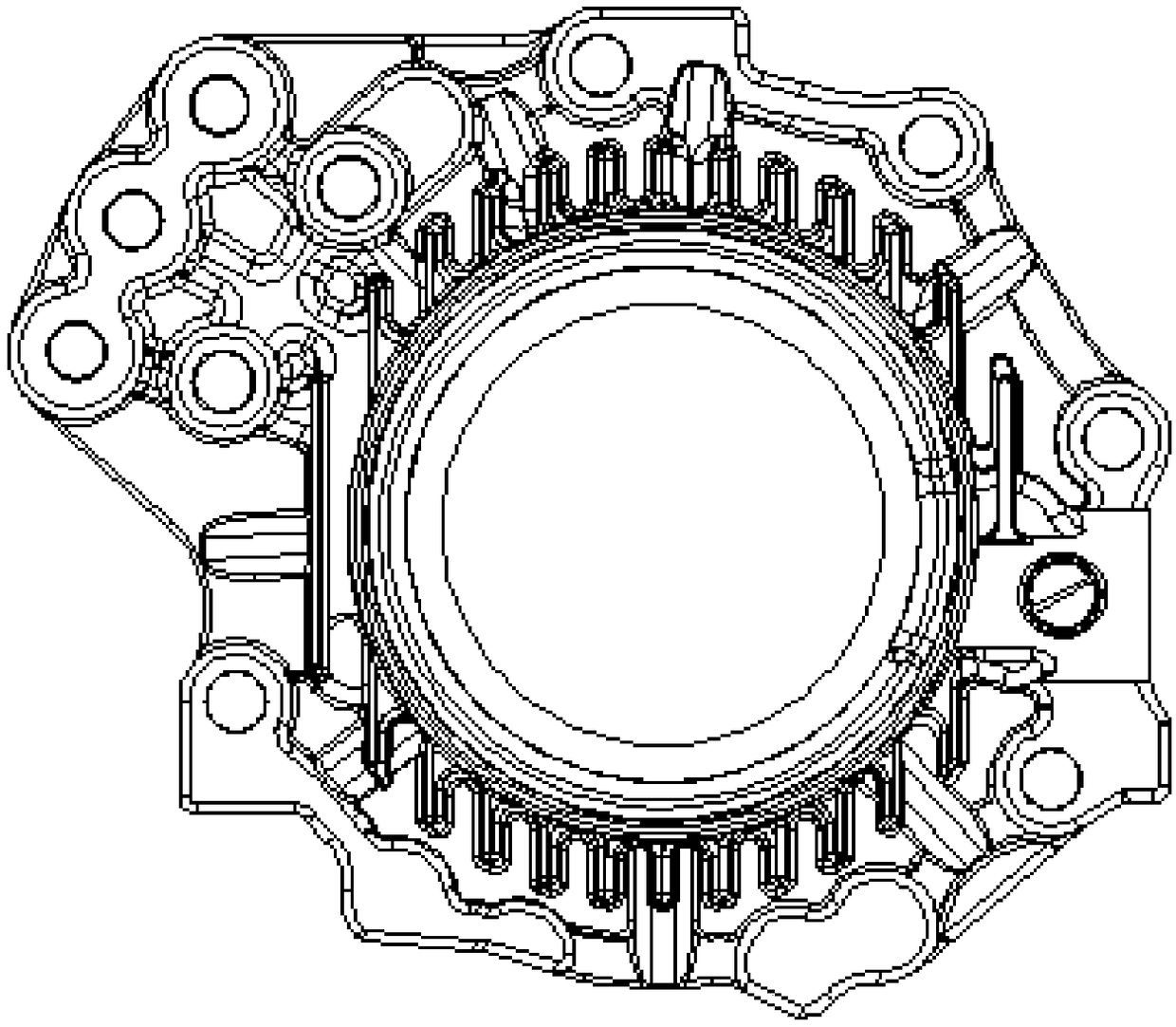 Pressure casting equipment with organ type radiating pressure casting die