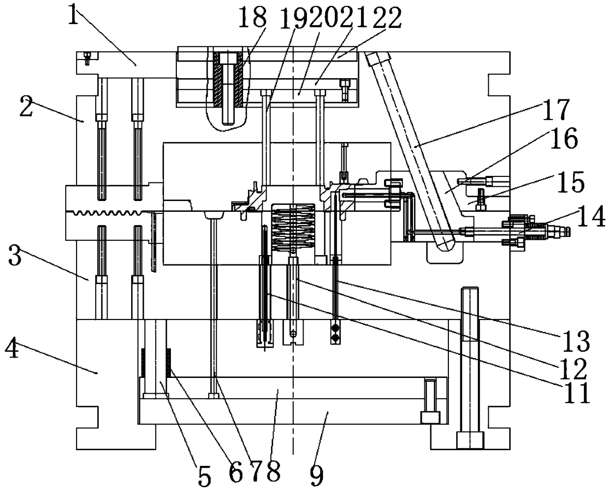 Pressure casting equipment with organ type radiating pressure casting die