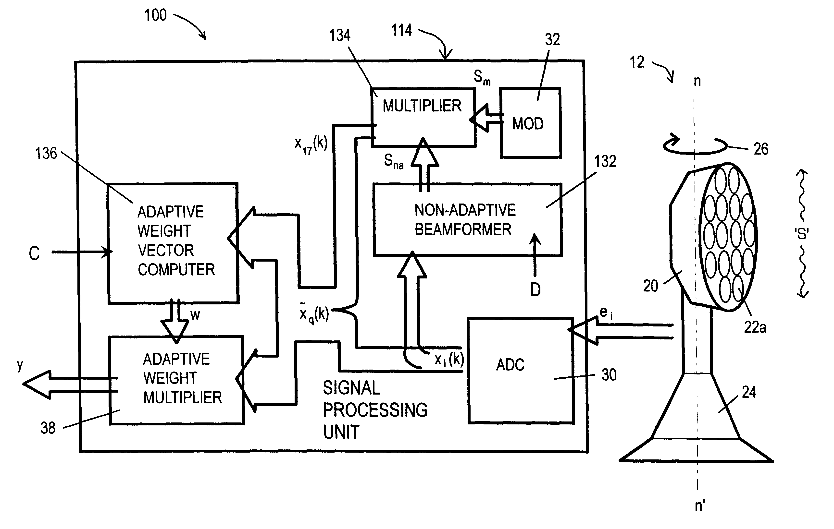 Adaptive sensor array apparatus