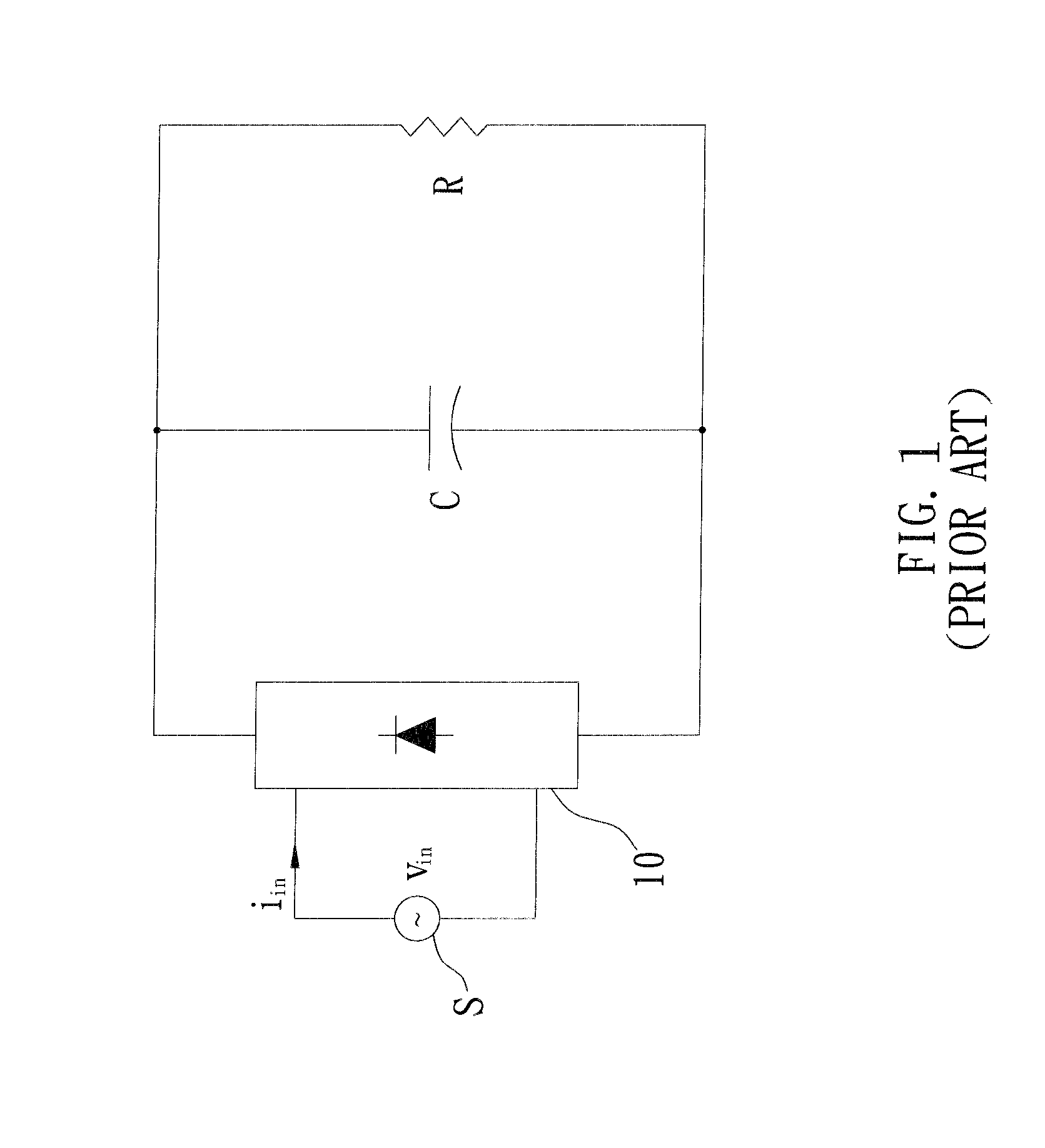 AC/DC converter with passive power factor correction circuit and method of correcting power factor