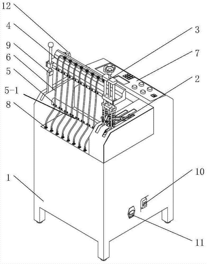 A bending test machine for radio frequency coaxial cable assembly