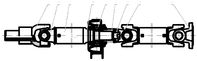 One-piece transmission shaft assembly