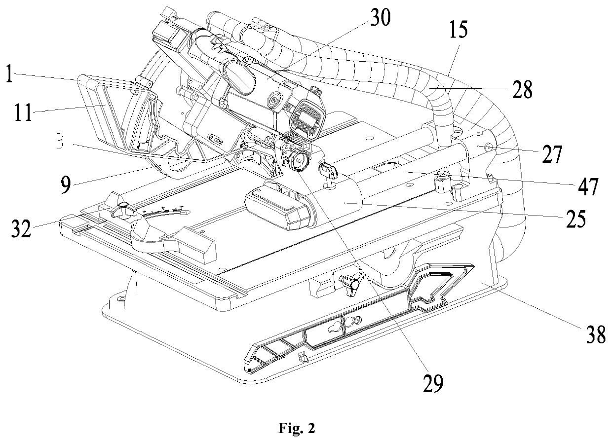 Dust-free multifunctional cutting machine and electric cutter