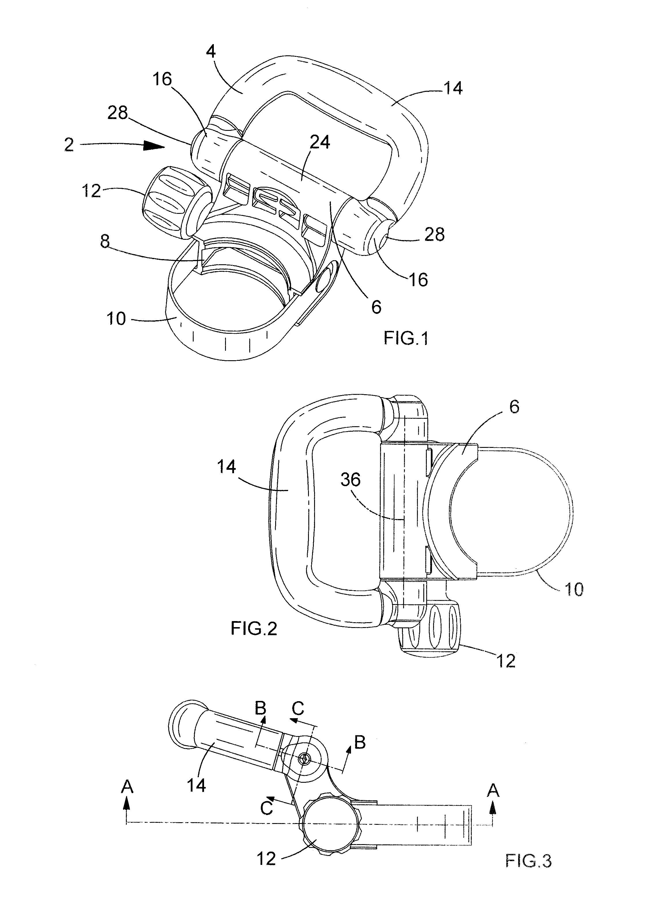 Handle assembly for power tool