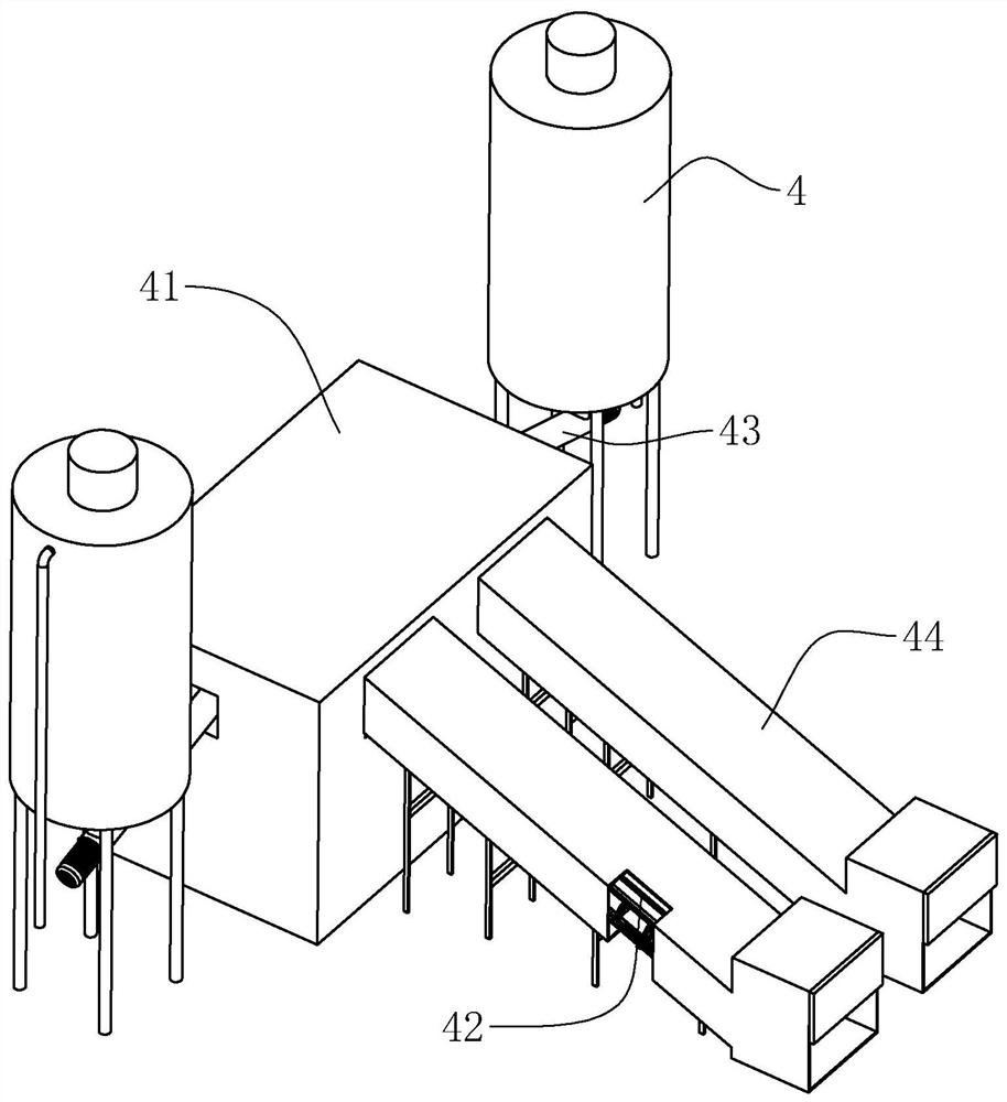 Concrete mixing plant greenhouse