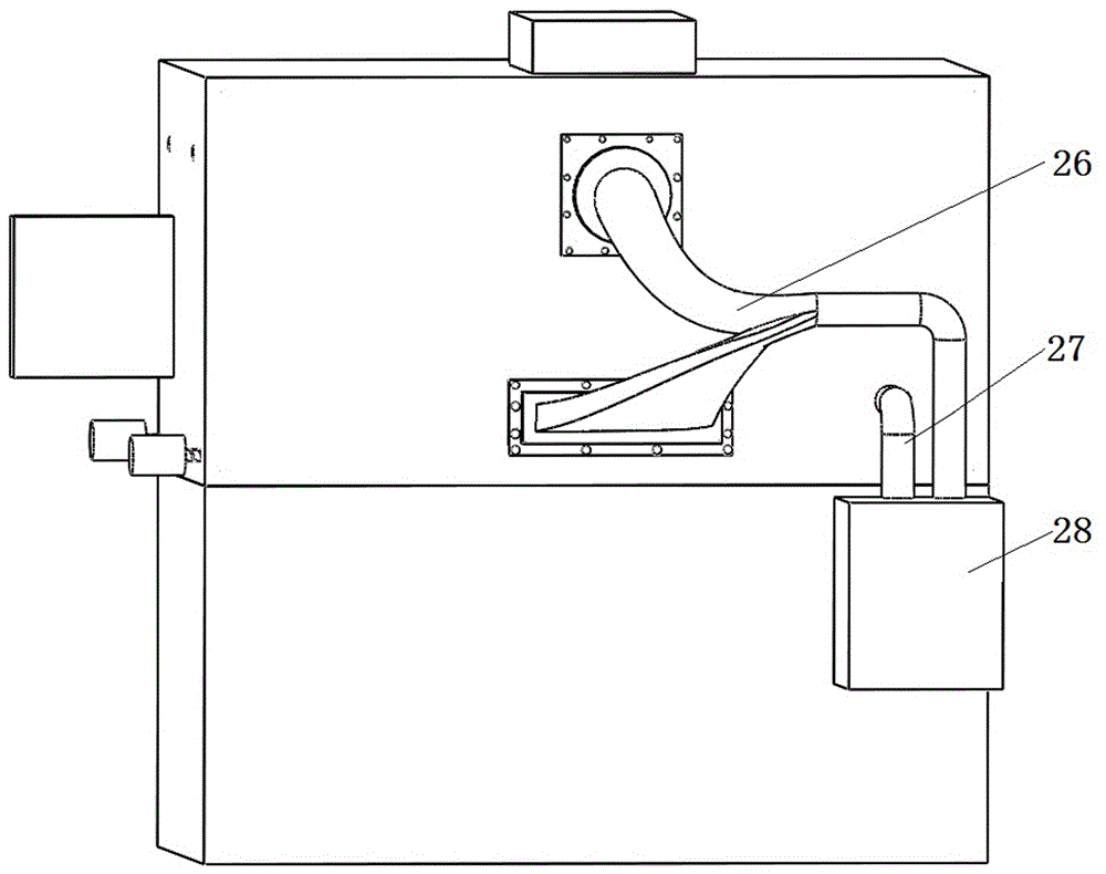 Powder material laser-sintering forming device