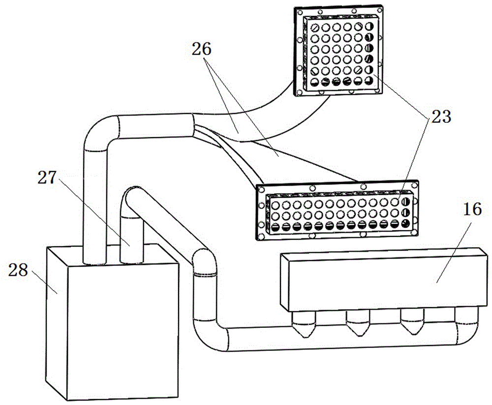 Powder material laser-sintering forming device