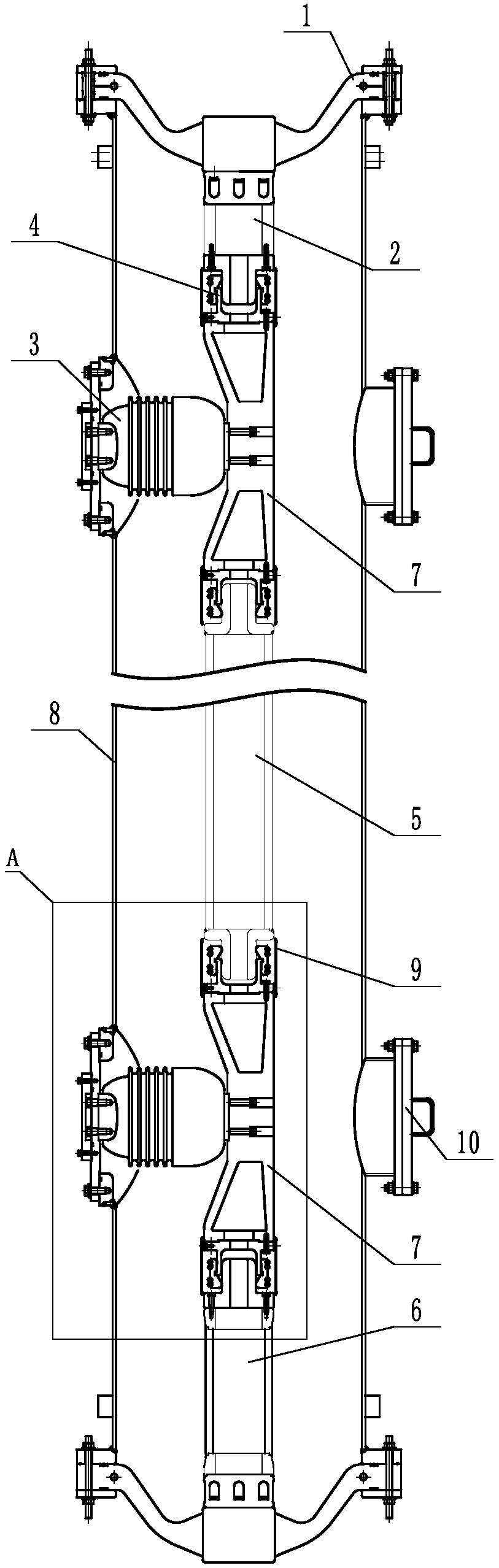 Novel 1100kV GIS bus structure