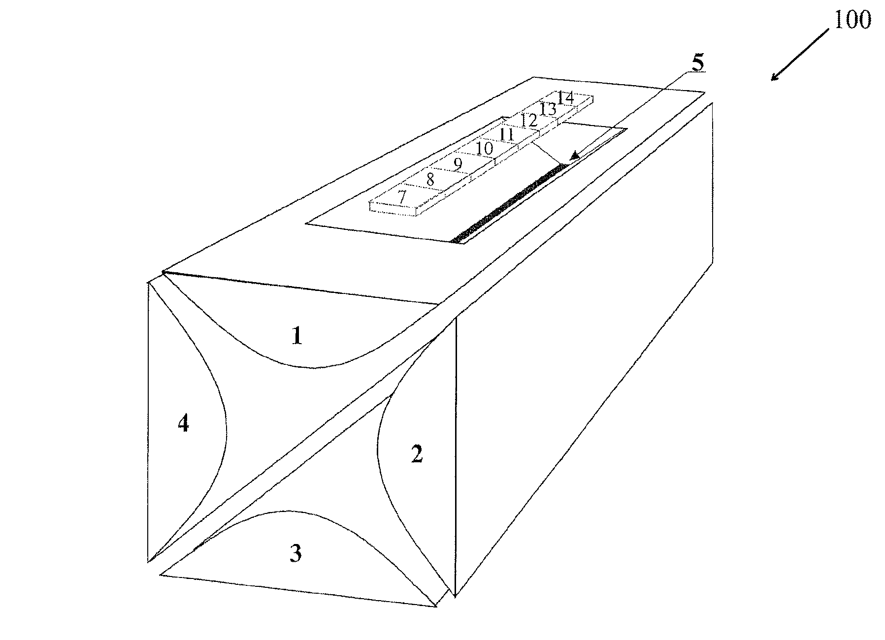 Linear RF ion trap with high mass resolution