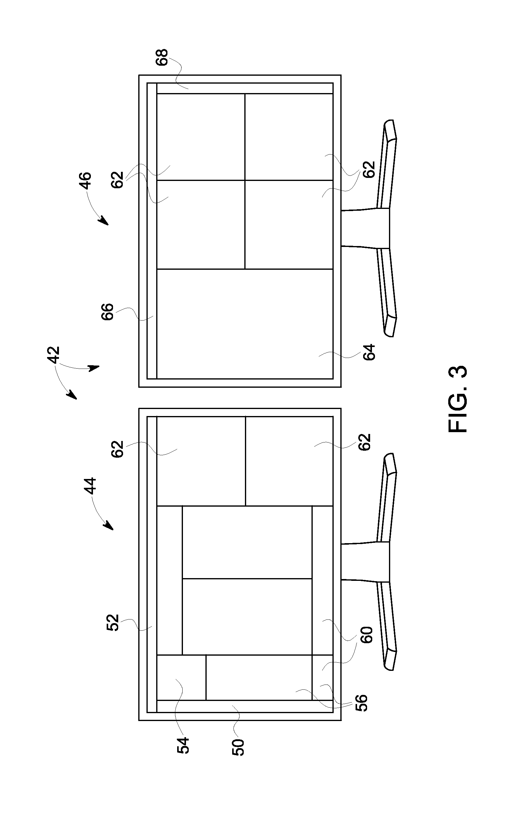 Dual display ct scanner user interface