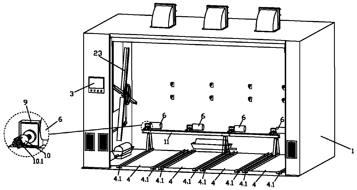 Moving egg vehicle type incubating machine with more flexible control