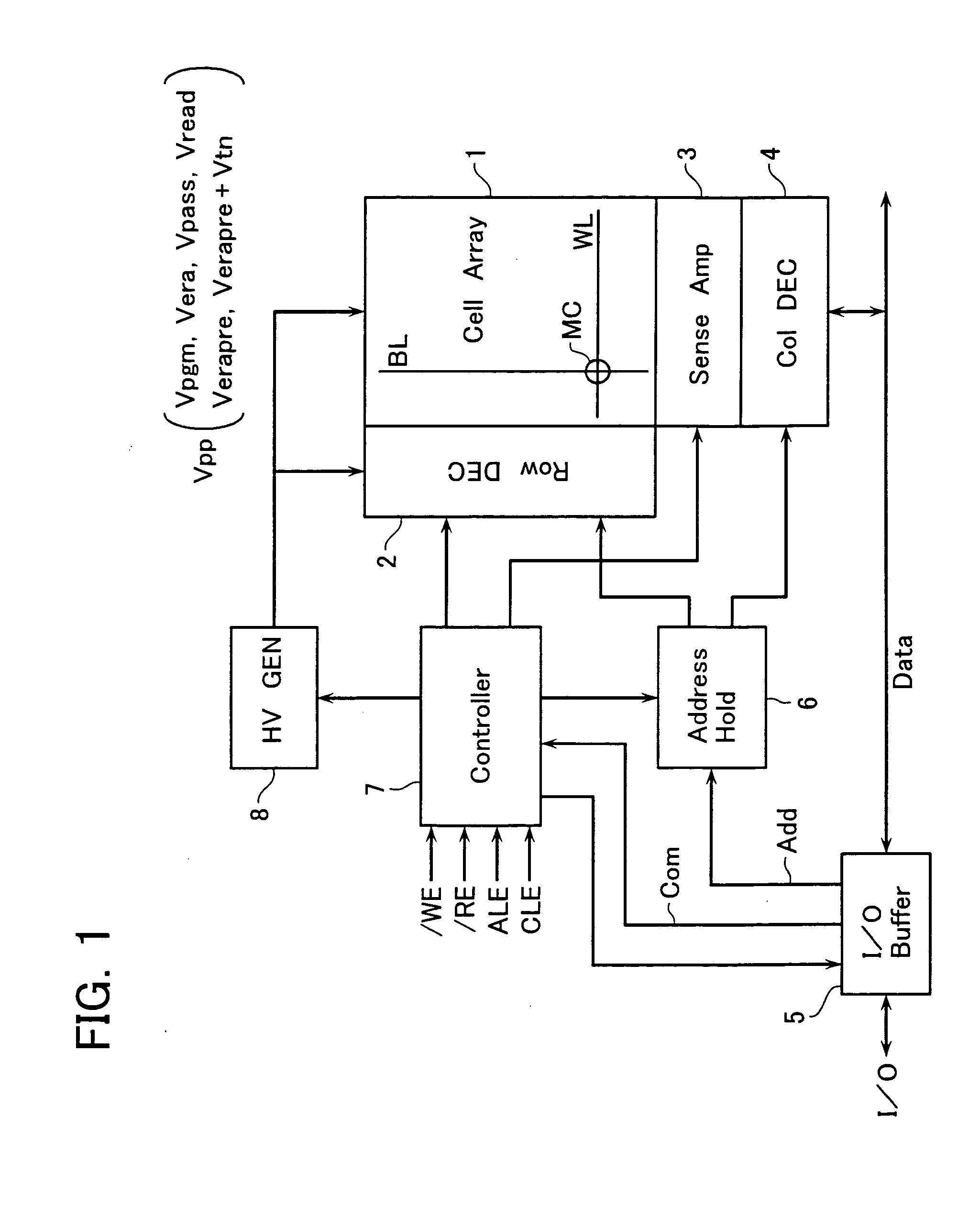 Non-volatile semiconductor memory device and electric device with the same