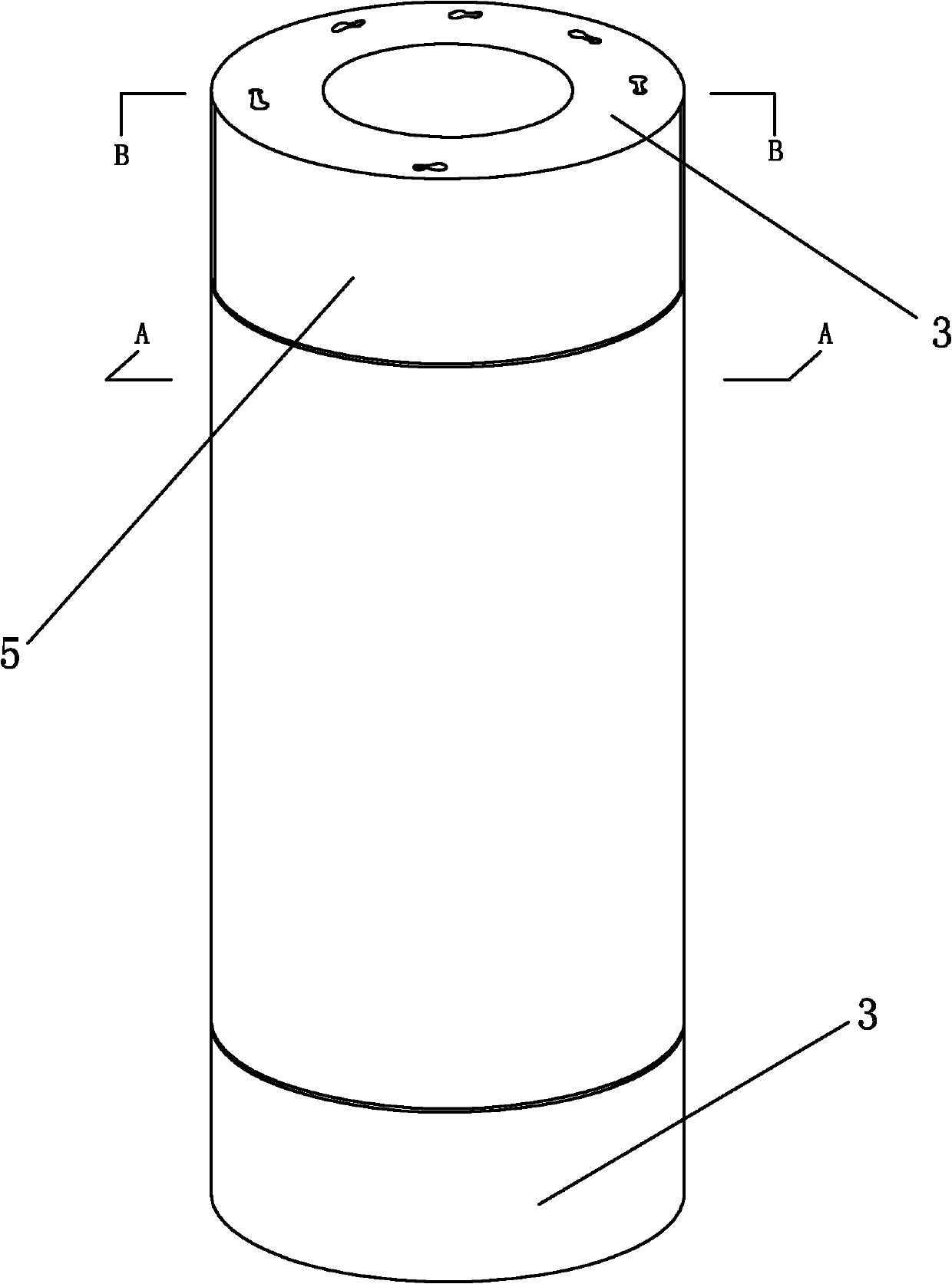 Production method of pretensioning prestressed concrete dynamic load piles