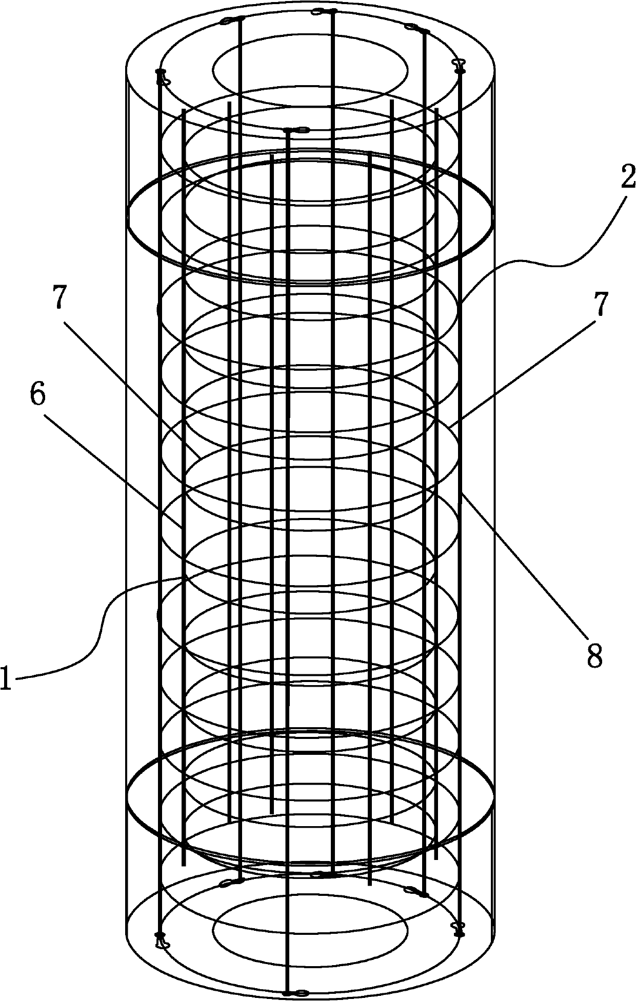 Production method of pretensioning prestressed concrete dynamic load piles