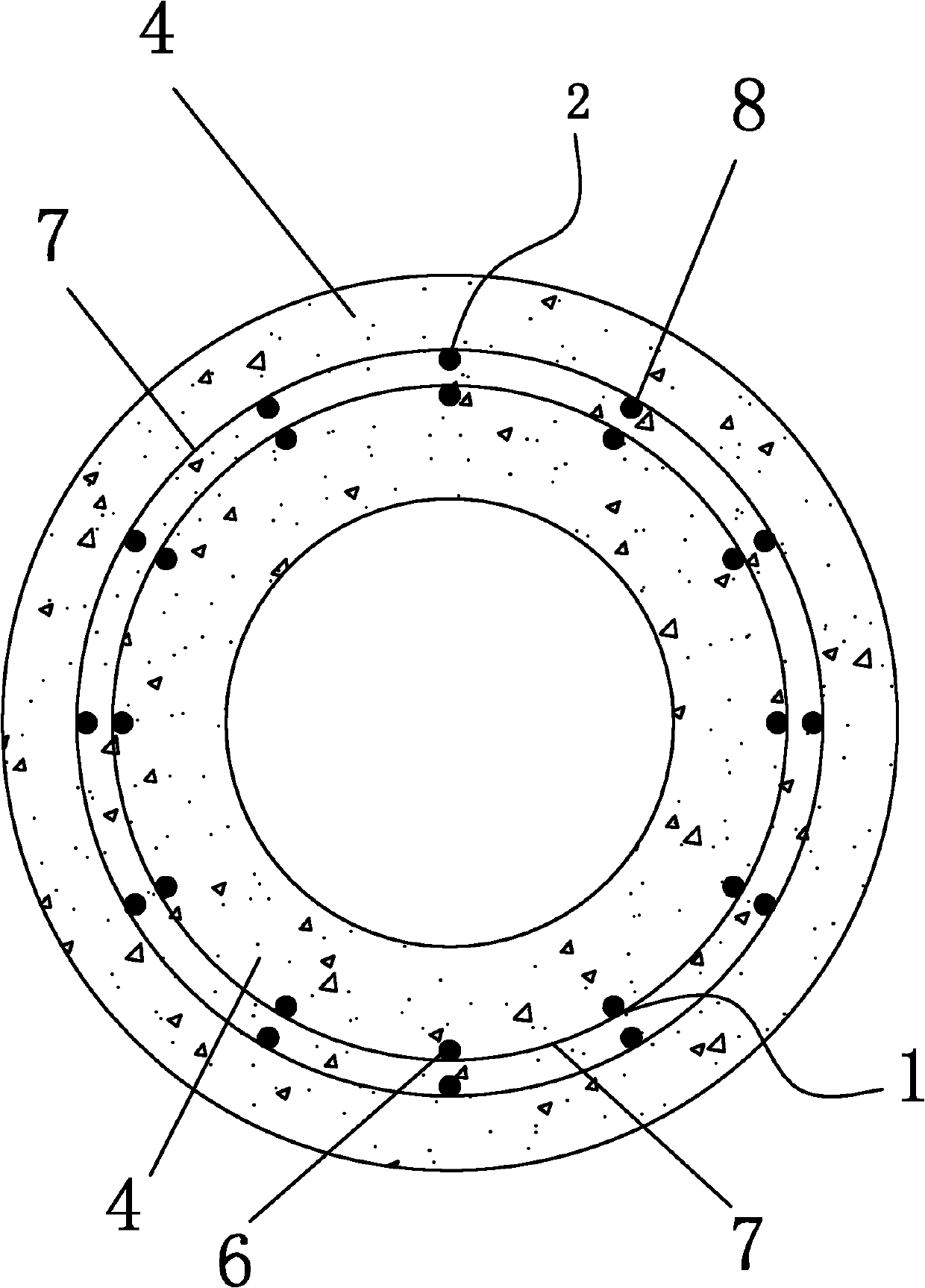 Production method of pretensioning prestressed concrete dynamic load piles