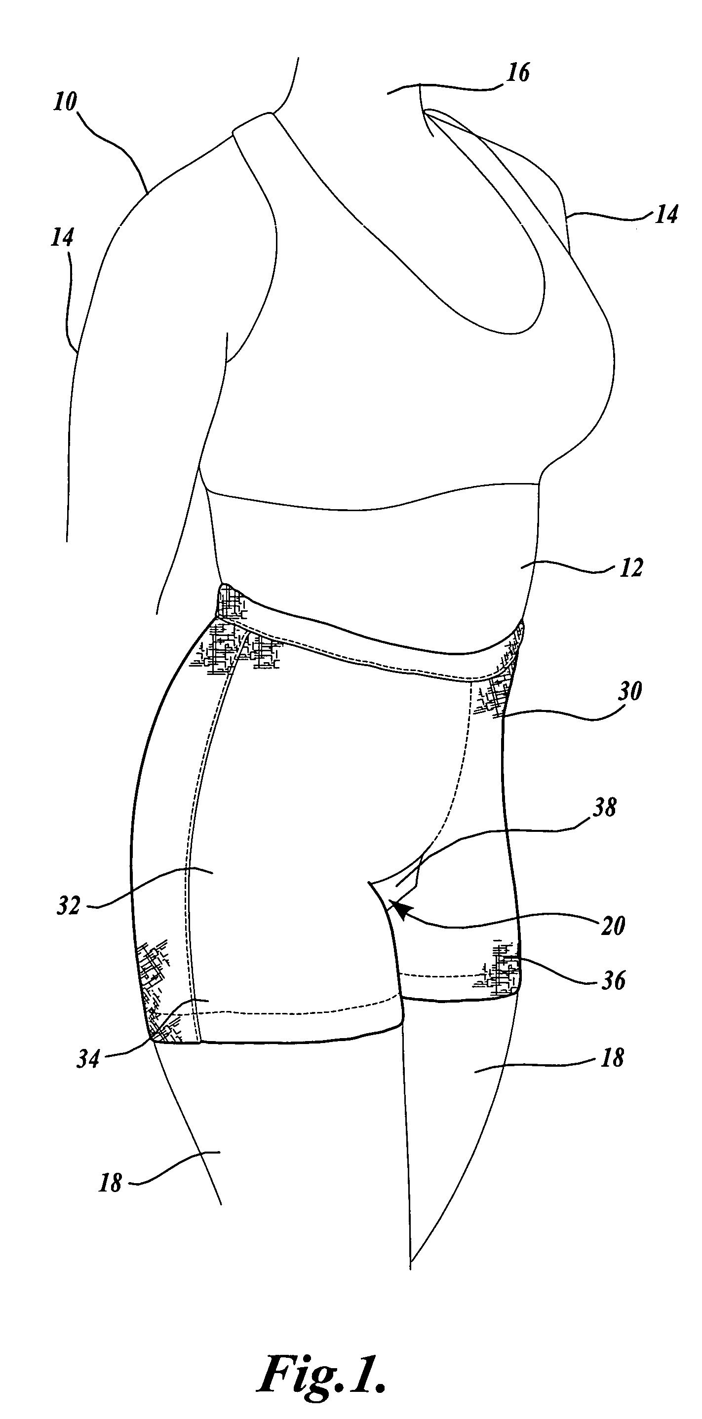 Article of clothing with a crotch portion positionable between open and closed positions