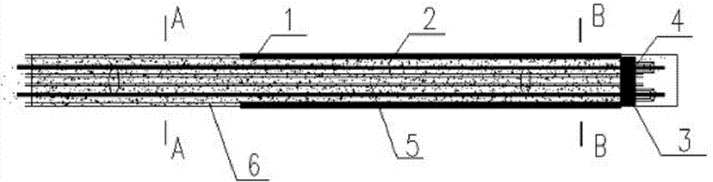 Post-grouting pressure type anchor rod and construction method thereof