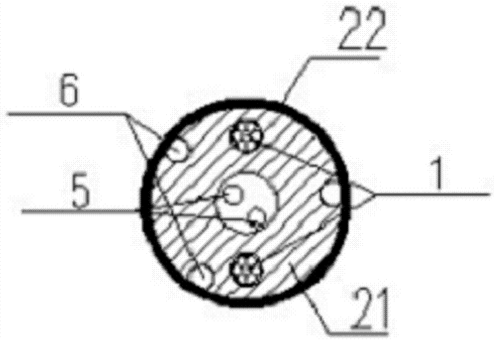 Post-grouting pressure type anchor rod and construction method thereof