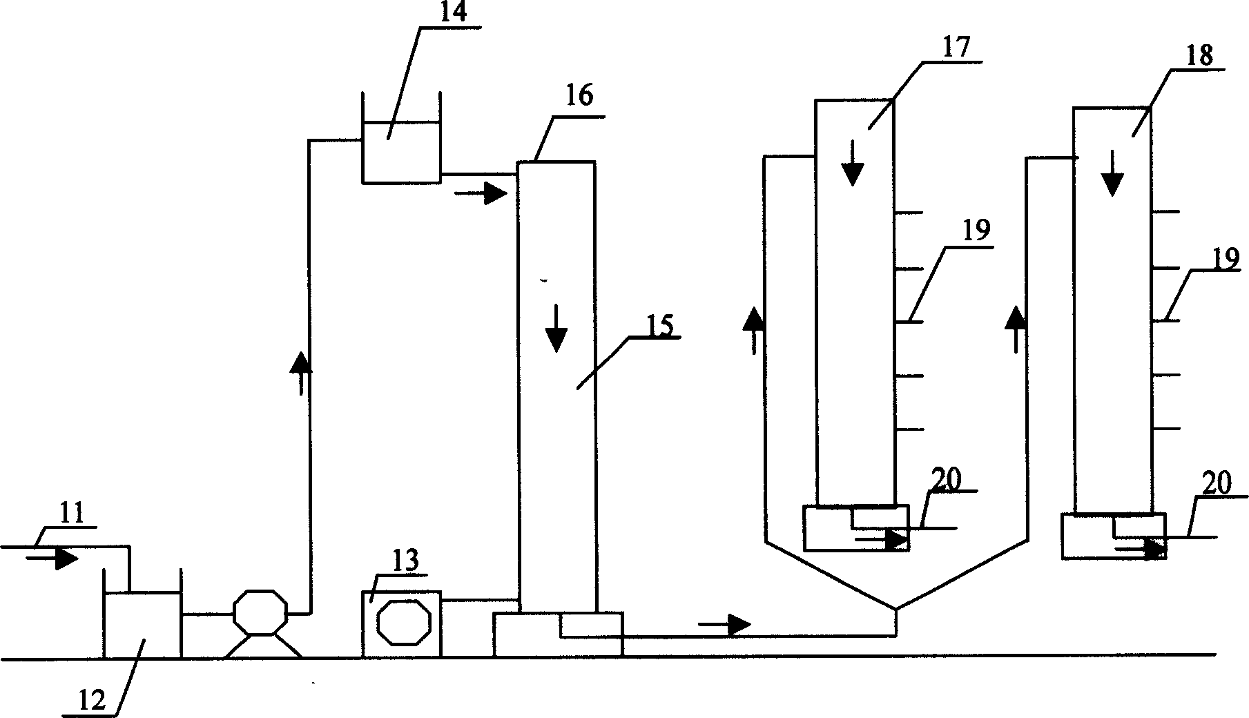 Water treatment method for realizing drinking water deep purification by fixed bioactive carbon technology