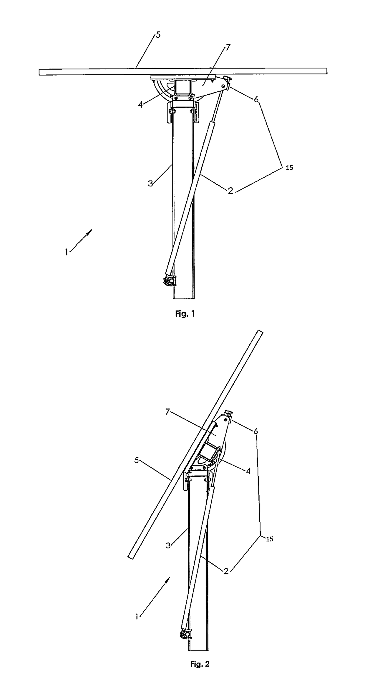 Dynamic stabilizer for solar trackers