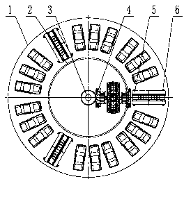 Annular plane moving type stereo garage