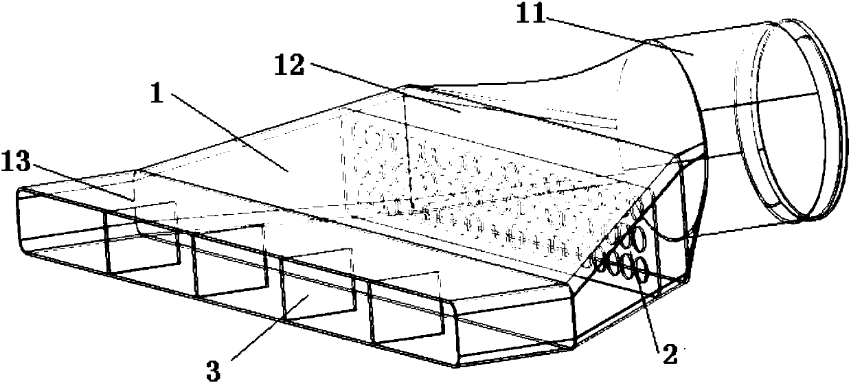 An air outlet structure of a passenger cabin of a civil aircraft