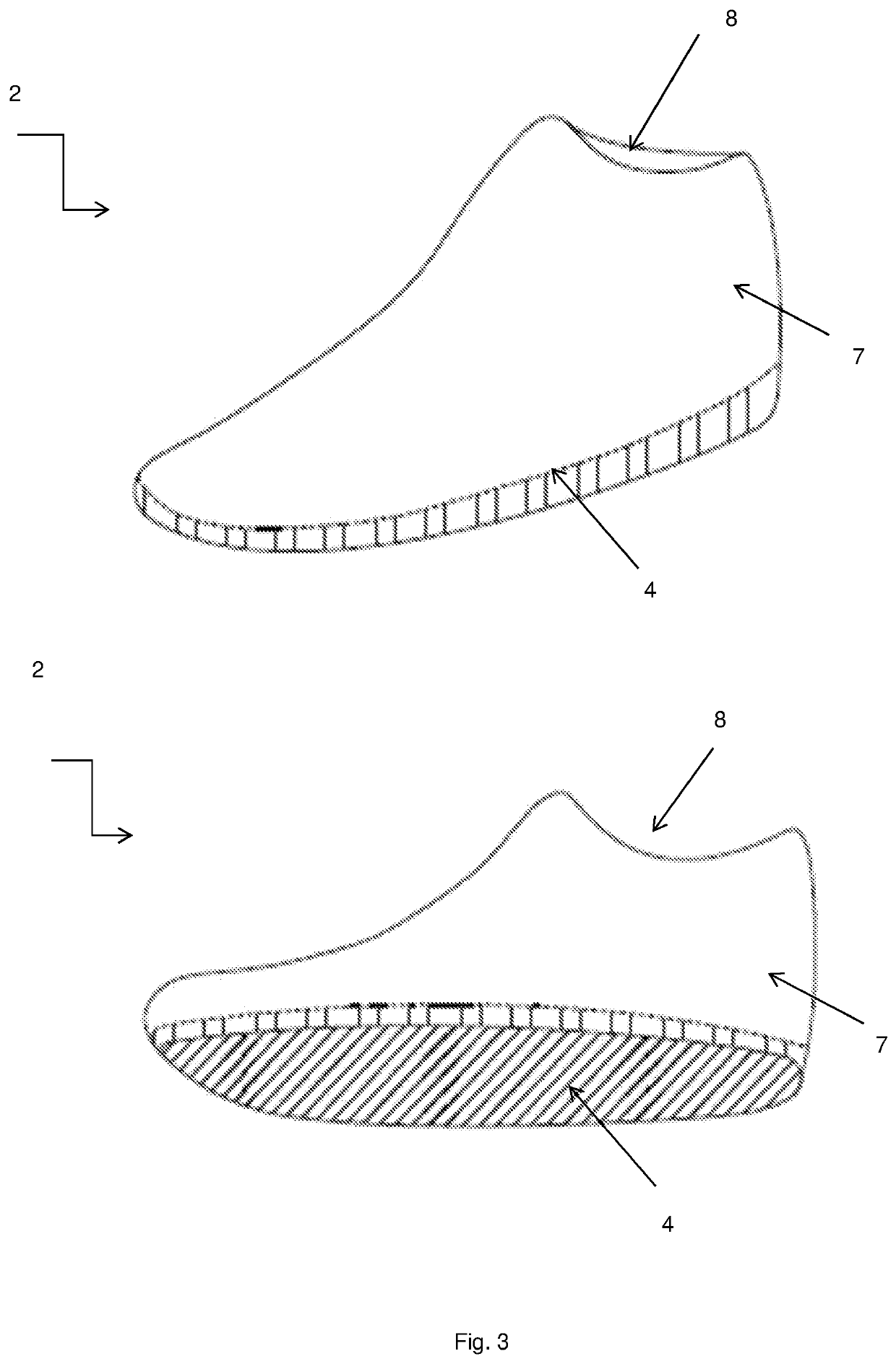 Footwear stimulating the foot by reflexology massage