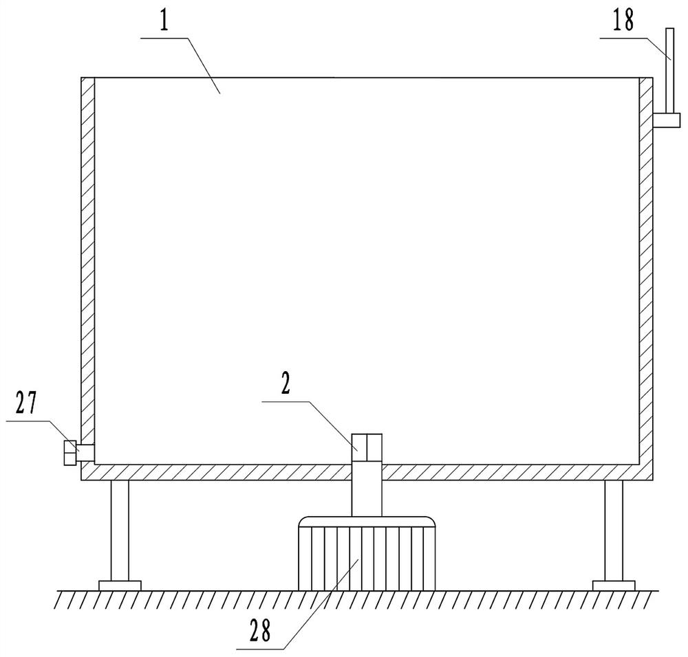 A high-efficiency soaking and rinsing device for auto parts