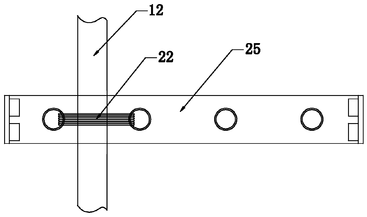 Split type wire clamping structure