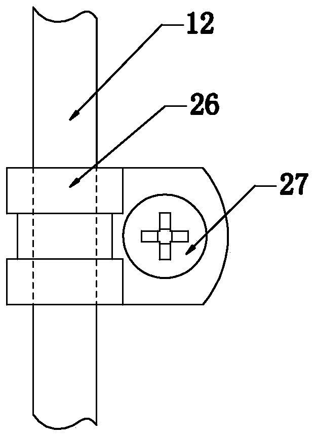 Split type wire clamping structure