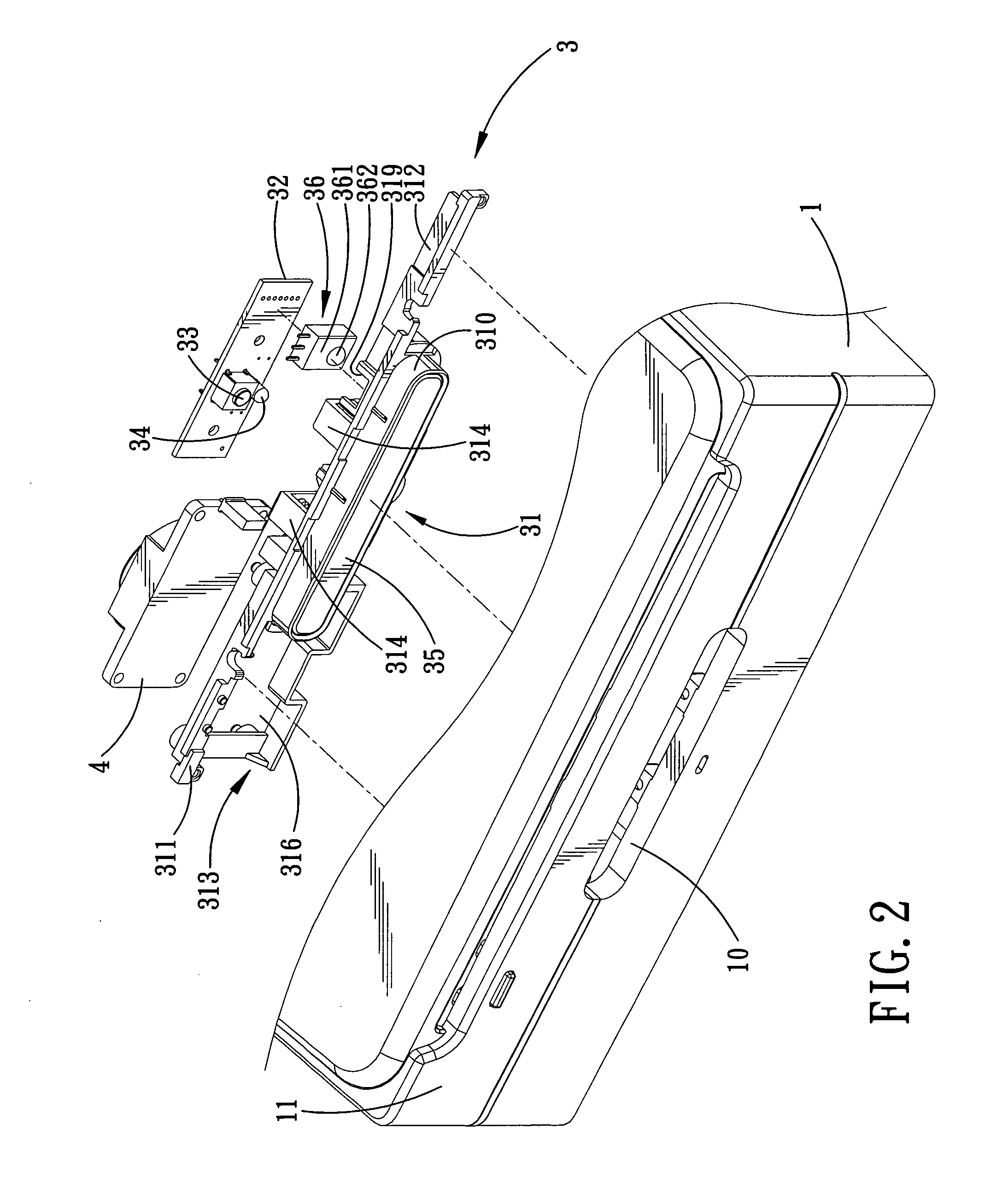 Computer with integration type switch device