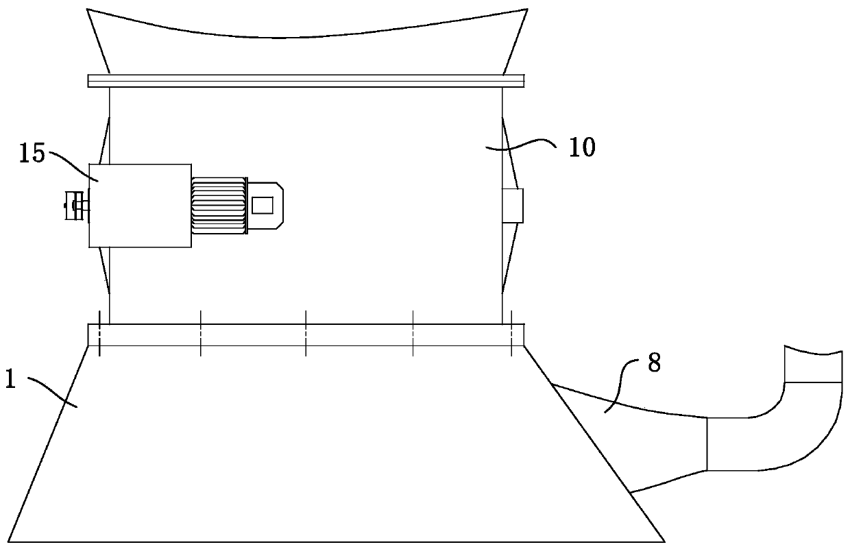 Discharging-exhausting cover, discharging system and cut tobacco drying equipment