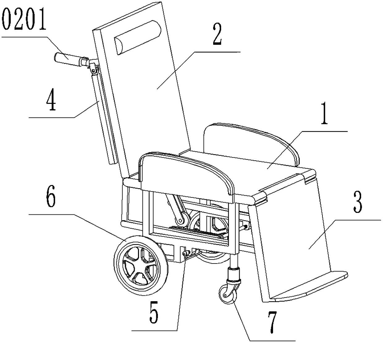 Electric nursing cart with nursing bed function