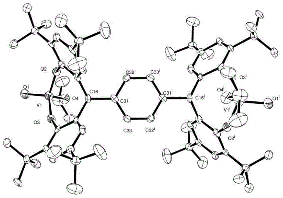 A kind of binuclear vanadium complex and preparation method and use