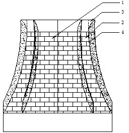 Crosswind utilized type cooling tower