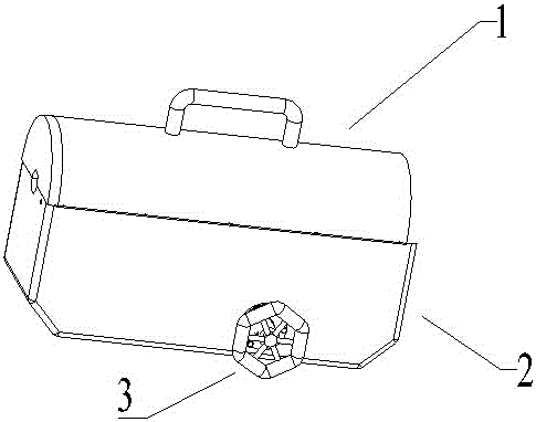 Portable wire aluminum armor tape winding device for overhead line of electric power grid