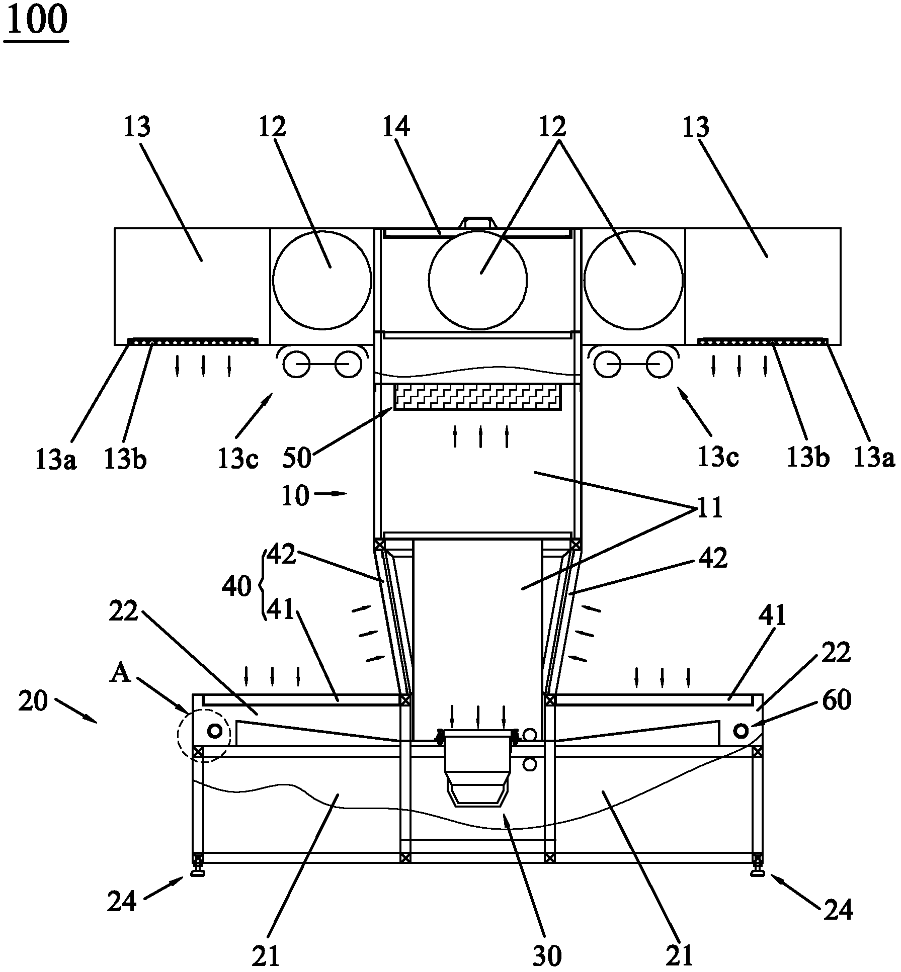 Dust removal device for furniture polishing