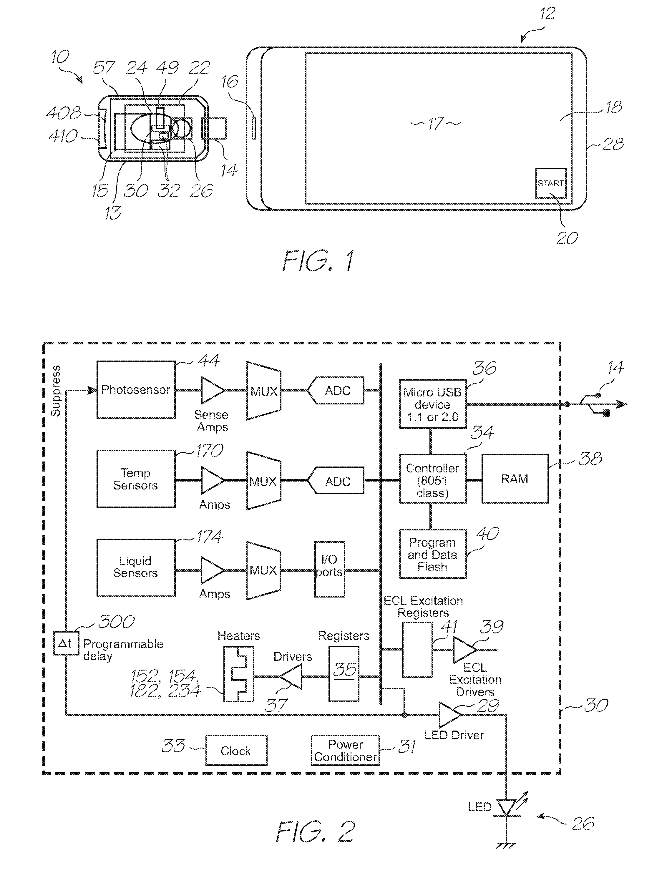 Single use microfluidic device with photosensor for electrochemiluminescent detection of targets